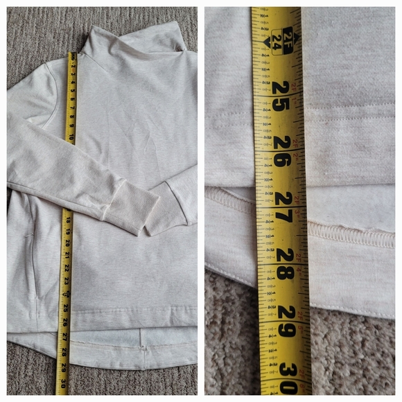 NEW YOGALICIOUS CLOUD PLUSH WEEKEND CHIC CROSSOVER MOCK NECK SWEATSHIRT LARGE - Picture 9 of 12